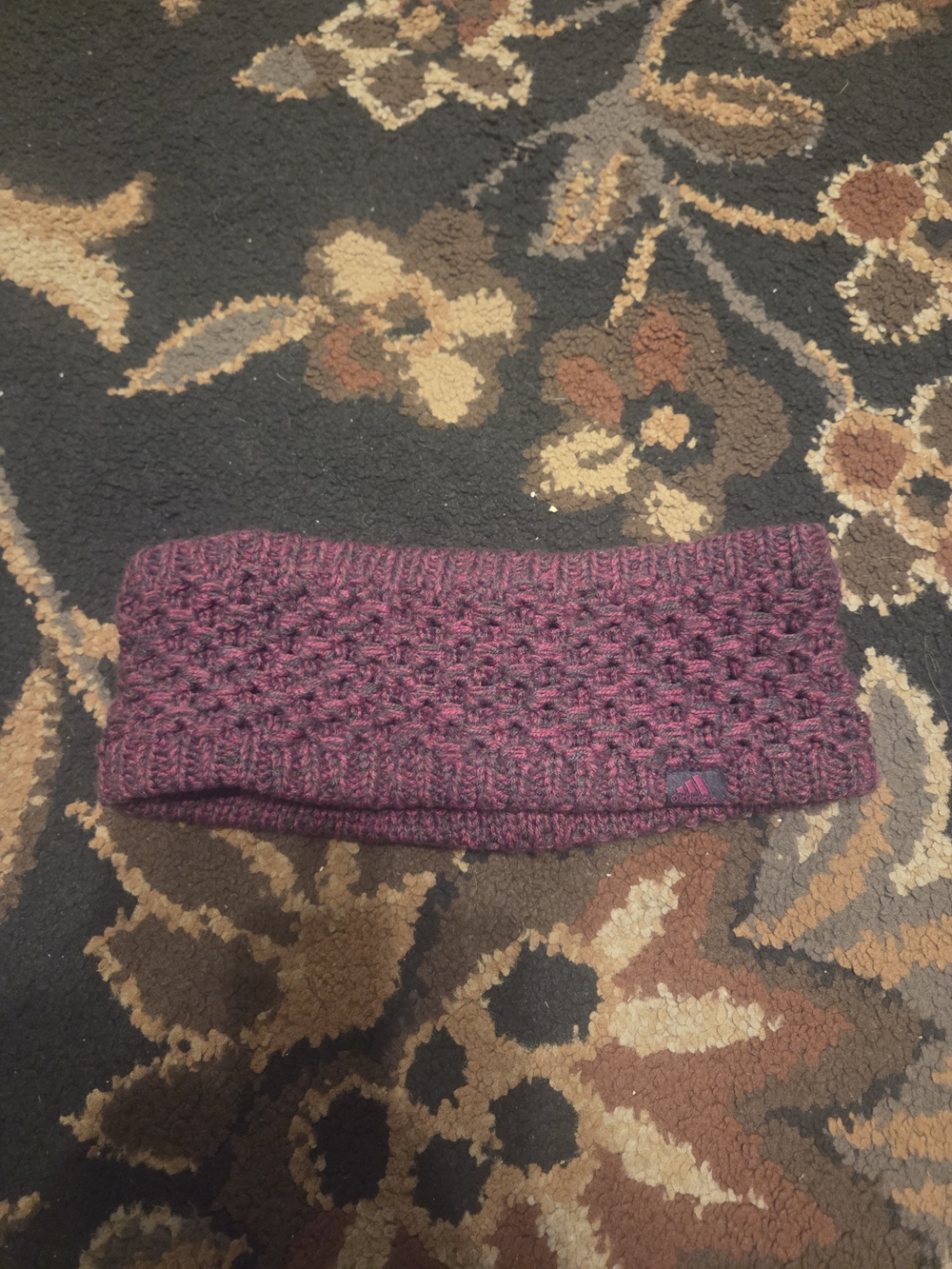 adidas Knit Headband in Heathered Purple
